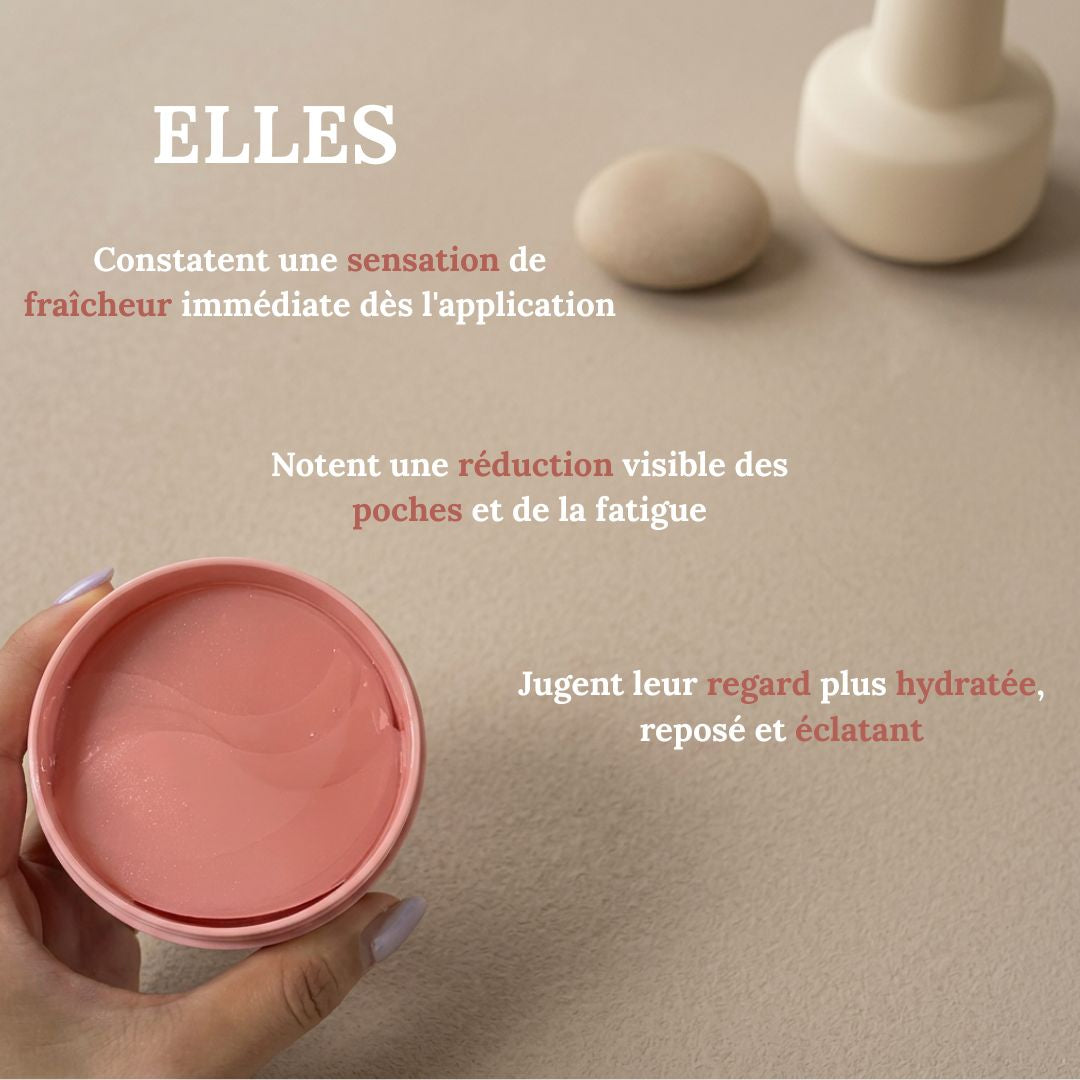 Patchs hydrogel anti-cernes aux peptides de collagène