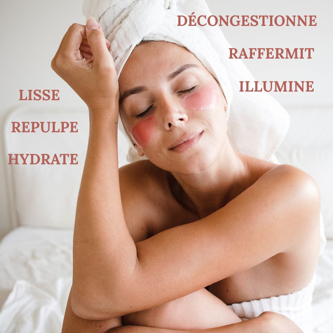Patchs hydrogel anti-cernes aux peptides de collagène