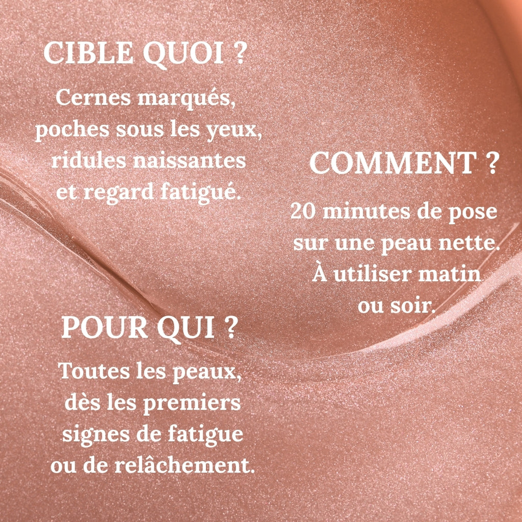 Patchs hydrogel anti-cernes aux peptides de collagène