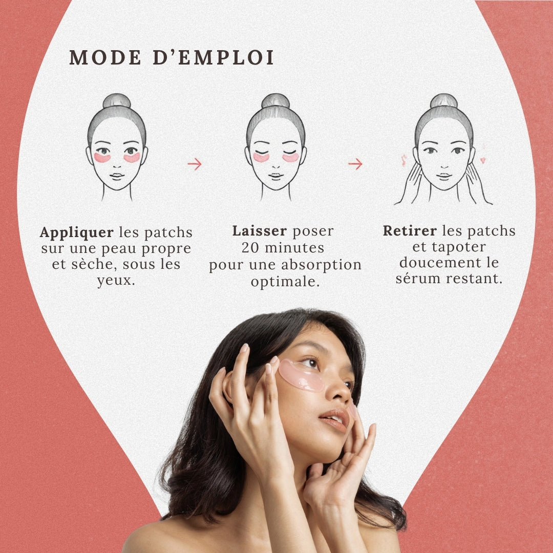 Patchs hydrogel anti-cernes aux peptides de collagène