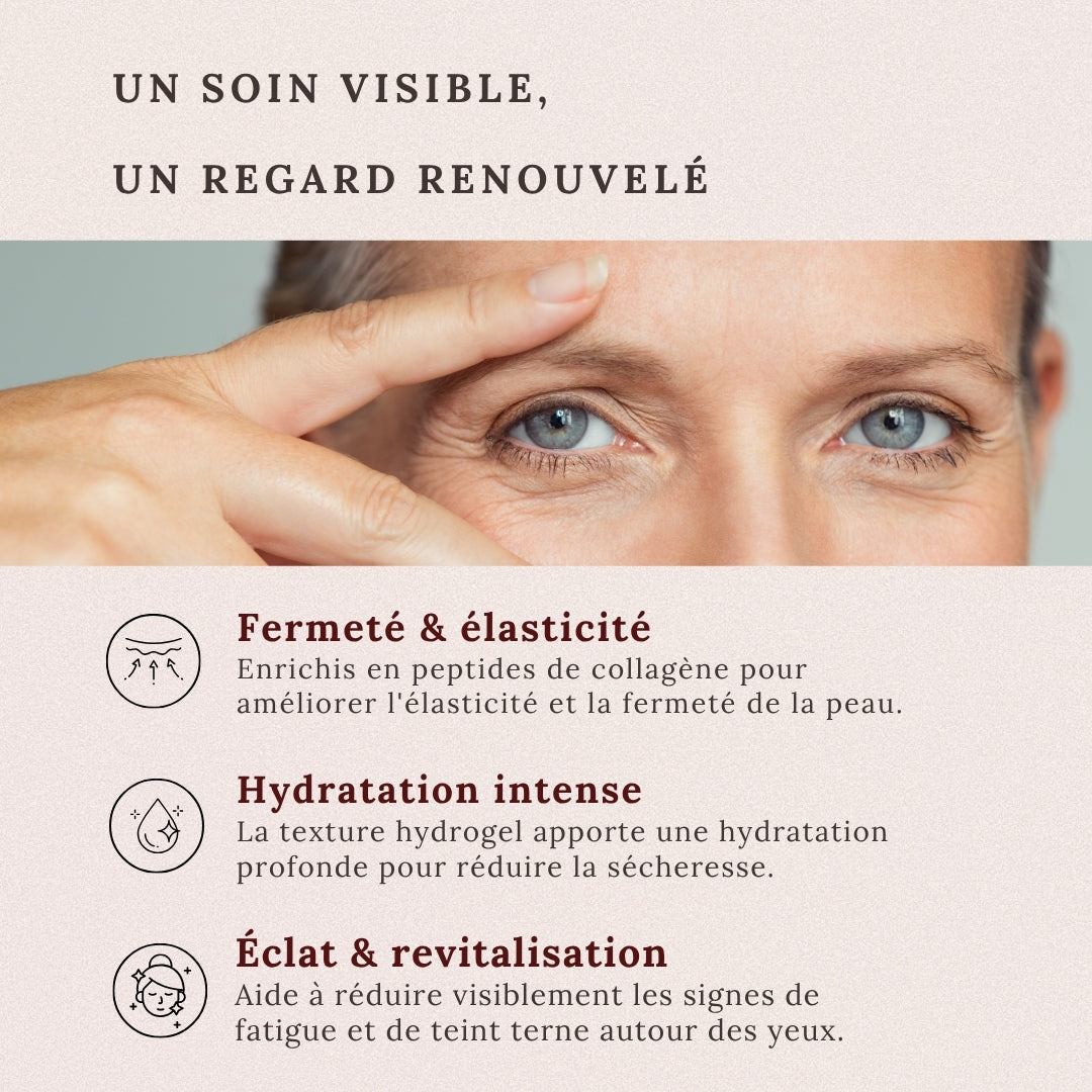 Patchs hydrogel anti-cernes aux peptides de collagène